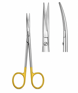 Tijeras finas curvadas con inserciones TC Manual Premium Stainless Steel Class - Product Image 1