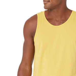 Débardeurs en coton tricoté personnalisés pour hommes, col en V, séchage rapide, vêtements de sport décontractés pour la salle de sport, respirants, pour la musculation - Product Image 5