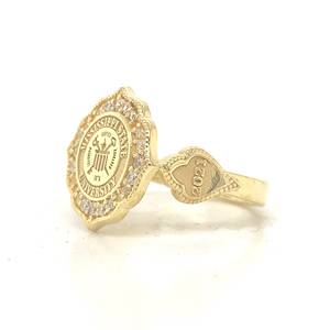 Anillo Escolar BOJ 082, Anillo Universitario y de Colegio, Anillo de Graduación para Mujer, Anillo Personalizado con Año de Graduación, Anillo en Oferta a Bajo Precio - Product Image 4