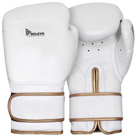 Guantes de Boxeo de Entrenamiento de Alta Calidad, 10oz-16oz, Cuero, Logotipo OEM Rojo Personalizado, Cierre de Gancho y Bucle, Impresión Digital