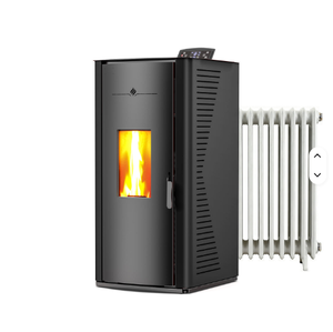 Poêle à granulés automatique en plastique avec alimentation en granulés, chauffage à l'eau chaude, design moderne, contrôlé par WIFI, hydro-pellet - Product Image 6