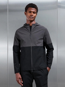 Ensemble survêtement coupe-vent color block, veste et pantalon imperméables, séchage rapide, vêtements de sport d'extérieur en nylon pour homme - Product Image 3