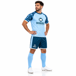 Uniformes de Fútbol para Hombre al por Mayor, Ropa Deportiva Personalizada, Jersey y Pantalones Cortos, 100% Poliéster, Tejido Transpirable que Absorbe la Humedad - Product Image 5