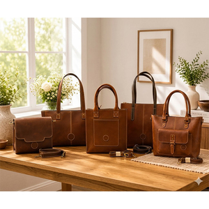 Custom Leather Tote Bag with Adjustable Strap Premium Shopping and Casual Carry Bag - Product Image 2