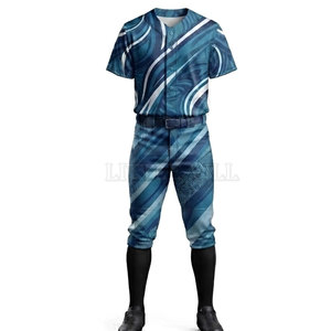 Uniforme de baseball professionnel, maillot personnalisé, pantalon assorti, polyester respirant, motif imprimé par sublimation audacieux, entraînement d'équipe - Product Image 5