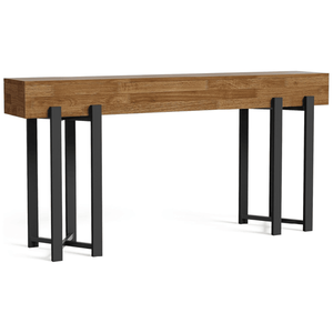 Consolle Lunga Moderna di Lusso in Legno Massello, Arredamento Contemporaneo per Ingresso, Appartamento, Hotel, Soggiorno - Product Image 5