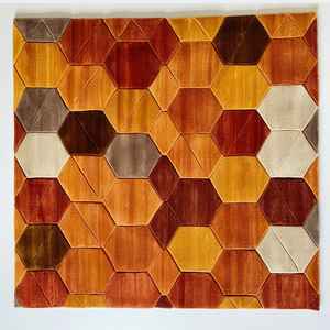 Alfombras de Lana Hechas a Mano de Alta Gama, Alfombras Modernas con Diseño Floral de Pelo Largo para Decoración de Sala de Estar - Product Image 5