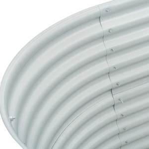 แปลงปลูกผักยกพื้นเหล็กชุบสังกะสี ขนาด 63.0x31.5x31.9 นิ้ว สำหรับอาคารในสวน - Product Image 6