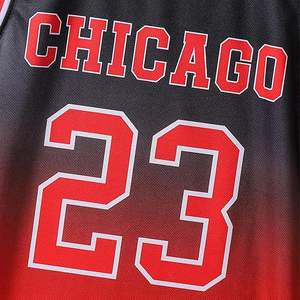 Ensemble de maillots de basket personnalisés pour hommes, sans manches, 100 % polyester, séchage rapide, avec logo imprimé numérique, vente en gros - Product Image 6