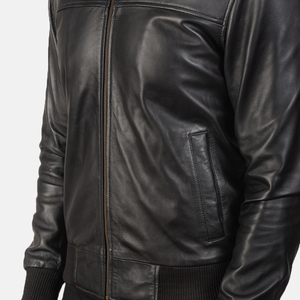 High Quality Men's <b>Slim</b> <b>Fit</b> Leather <b>Jacket</b> Latest Design Winter Casual Wear New Arrival <b>jacket</b> for men - Product Image 6
