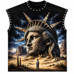Débardeur Homme Personnalisé Couleur Foncée avec Strass 100% Coton Doux Respirant Anti-UV Séchage Rapide Sans Manches Streetwear OEM ODM Rouse - Product Image 1
