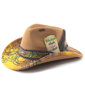 Elegante Sombrero Vaquero de Cuero Estilo Western - Moderno, Informal, para Pesca, Invierno, Fiestas, Viajes, Unisex - Product Image 3