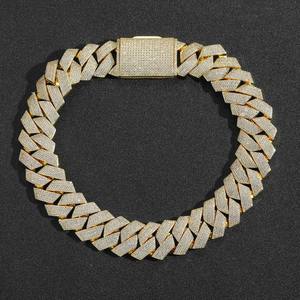 Export Quality High End <b>Iced</b> <b>Out</b> Moissanite Diamond <b>Chain</b> Necklace for Celebrity Inspired Fashion Available for Export Price - Product Image 3
