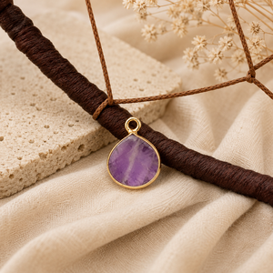 Natural Amethyst Single Bail Pendant 925 Sterling Silver Heart Shape Gemstone Pendant Smooth Gemstone Bezel Charm Women Jewelry - Product Image 1