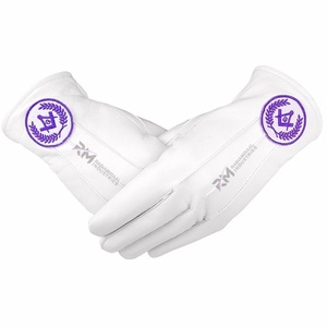RMI High Quality Cotton Masonic <b>Gloves</b> <b>Moisturizer</b> Comfortable Fit Fine Stitching Classic Formal Appearance Ritual Wear - Product Image 2