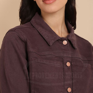 แจ็กเก็ตยีนส์ของผู้หญิงเสื้อแจ็กเก็ตแห้งเร็วออกแบบได้ตามต้องการ - Product Image 5