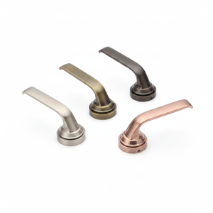 Juego de Manijas de Puerta de Latón de Diseño con Cerradura de Embutir |   Manijas de Lujo para Puertas Interiores en Acabado Antiguo, Negro, Dorado y Grafito - Product Image 1