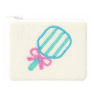 Porte-monnaie en perles fait main avec fermeture éclair, petit sac de rangement pour pièces de monnaie, cartes et maquillage, accessoire cadeau pour femme - Product Image 6