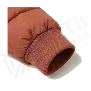 Chaqueta Acolchada para Mujer, Color Sólido, Cuello Alto, Manga Larga, Abrigo de Invierno, Relleno de Poliéster, Largo Regular, Cierre de Botones - Product Image 6