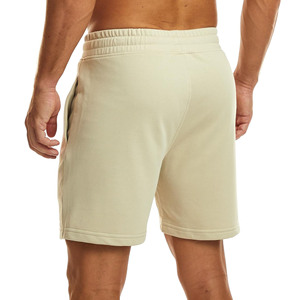 Shorts de jogging en molleton 100 % coton de haute qualité pour hommes, avec poches, couleur unie, pour la course et la gym - Product Image 3