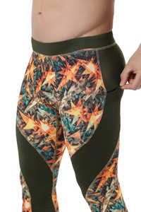 Custom <b>Men</b> Compression <b>Pants</b> Camo Print <b>Running</b> Tights High Waist Fitness Leggings Base Layer Gym Sportswear Athletic Activewear - Product Image 4