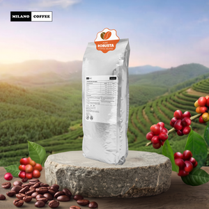 Granos de Café Robusta Puro 1kg Milano Coffee Edición Tostado Claro - Product Image 2