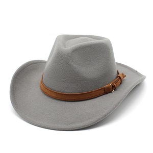 Chapeau de cowboy décontracté de haute qualité pour homme, style western, pour l'extérieur, avec bandes, pour l'escalade - Product Image 4