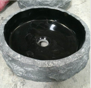 Lavabo de Piedra de Lujo en Forma Redonda Natural de 40 cm, Ecológico, Contemporáneo, Construcción Duradera - Product Image 2