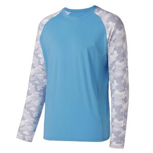 Camisetas de Pesca para Hombre, Impermeables, UPF50+, de Fibra de Bambú, Transpirables, de Secado Rápido, Elásticas, con Protección UV, Estampadas - Product Image 1