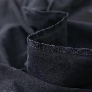 T-shirt streetwear uni grande taille pour homme et femme, 100% coton, écologique, coupe classique, effet délavé, t-shirts personnalisés - Product Image 5