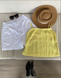 กางเกงขาสั้นผ้าลินินผสมวิสโคส ระบายอากาศได้ดี ไม่ซีดจาง ไม่หดตัว จากโรงงานผู้ผลิตในเวียดนาม รับผลิตเสื้อผ้าตามสั่ง OEM ODM - Product Image 5