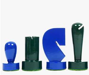 Jeu d'échecs de luxe moderne style Berliner avec boîte en bois décorée et peinte au meilleur prix - Product Image 6