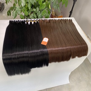 วิกผมเรมี่แบบยืดผมสองชั้นพร้อมที่ปิดด้วยลูกไม้เครื่องจักรเวียดนาม - Product Image 5