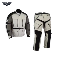 Traje de Motociclismo Unisex Impermeable y Transpirable, Chaqueta y Pantalones con Bloques de Color, Manga Larga, 300g, 100% Poliéster, Ropa de Carreras