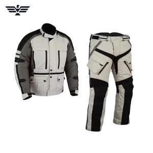 Combinaison de moto unisexe imperméable et respirante, ensemble veste et pantalon bicolore, manches longues, 300g, 100% polyester, vêtements de course - Product Image 1