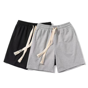 Nouveaux shorts de sport en coton pour hommes 2026 – Ultra doux, respirants, confortables, décontractés, pour la course et la gym, couleur unie, coupe ample, taille élastique - Product Image 6