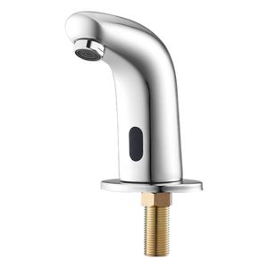 Rubinetto per Lavabo Bagno con Sensore di Movimento Senza Contatto, con Copertura per Foro Acqua Fredda e Funzionamento a Batteria - Miscelatore - Product Image 1