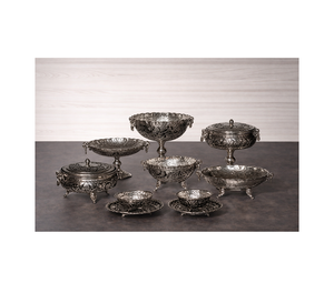 Embossed Design Fruits Bowl Aluminium Customized Size Shape Chocolates Snacks Bowl At Lowest Pricing - Product Image 1