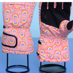 Gants de ski imperméables fournis directement par l'usine, pour l'extérieur, décontractés, chauds pour l'hiver, avec sangle réglable et paume antidérapante, logo personnalisable - Product Image 6