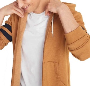 Sudadera con Capucha para Hombre, 100% Algodón Tejido, 380 GSM, con Cierre, Bordada y Personalizada, Color Heather, Alta Calidad, Precio al por Mayor - Product Image 5