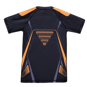 Venta al por mayor sublimación impresa Mma Rash Guard para hombres camiseta de surf de compresión de manga corta para hombres Rashguard Bjj - Product Image 5