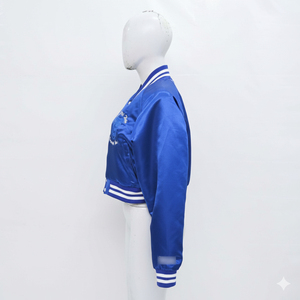 Veste universitaire d'hiver personnalisée pour femme, épaisse, chaude, rembourrée en polaire, style Letterman, fournisseur - Product Image 4