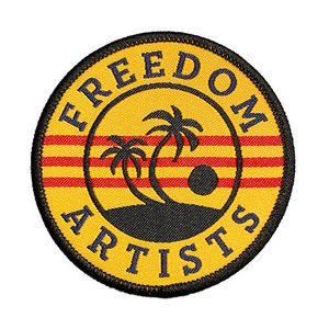 Patch brodé circulaire à coudre en tissu tissé Freedom Artists – Cadeau - Product Image 1