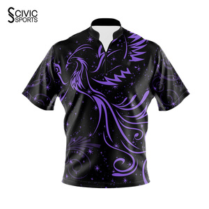 New Wholesale Mens <b>Bowling</b> Shirt Hot Sale Custom Sublimated <b>Bowling</b> Jersey <b>Bowling</b> Shirts - Product Image 3