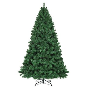 Árbol de Navidad Artificial Preiluminado de Abeto de 7.5 Pies con 550 Luces Multicolor para Festividades - Product Image 1