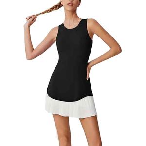 Top Fresh Active Wear Breathable Flexible Lightweight Smooth Modern Elegant Agility <b>Skirt</b> Top Women Tennis Uniform - Product Image 3