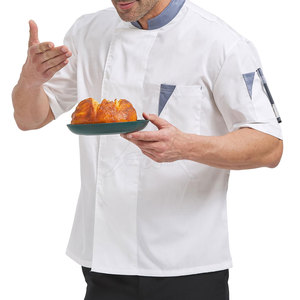 Veste de chef unisexe moderne avec matière respirante et coupe décontractée pour les équipes de restauration - Product Image 4