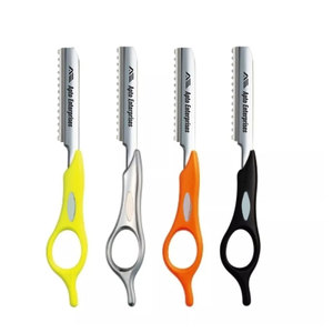 Rasoirs de coiffure professionnels de haute qualité, 4 pièces, en acier inoxydable, lame simple, précision, durabilité, personnalisables - Product Image 1