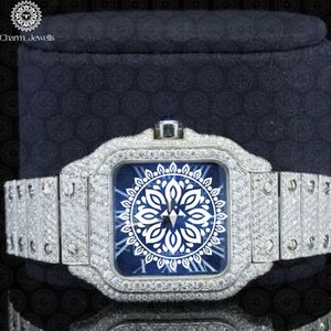 Montre de luxe pour femme Charm Jewells, boîtier en acier inoxydable, cadran analogique en verre, bouton poussoir, fermoir caché, mouvement mécanique automatique 40 mm - Product Image 1