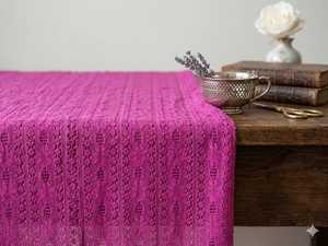 Tissu en nylon floral de qualité supérieure - Maille de style crochet complexe pour vêtements, artisanat DIY et décoration intérieure - Product Image 1